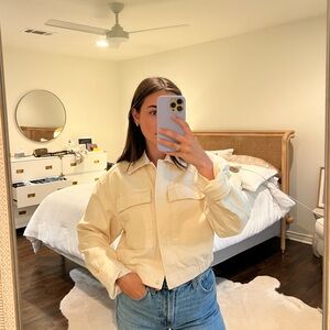 Cream Abercrombie and fitch jacket NWT
